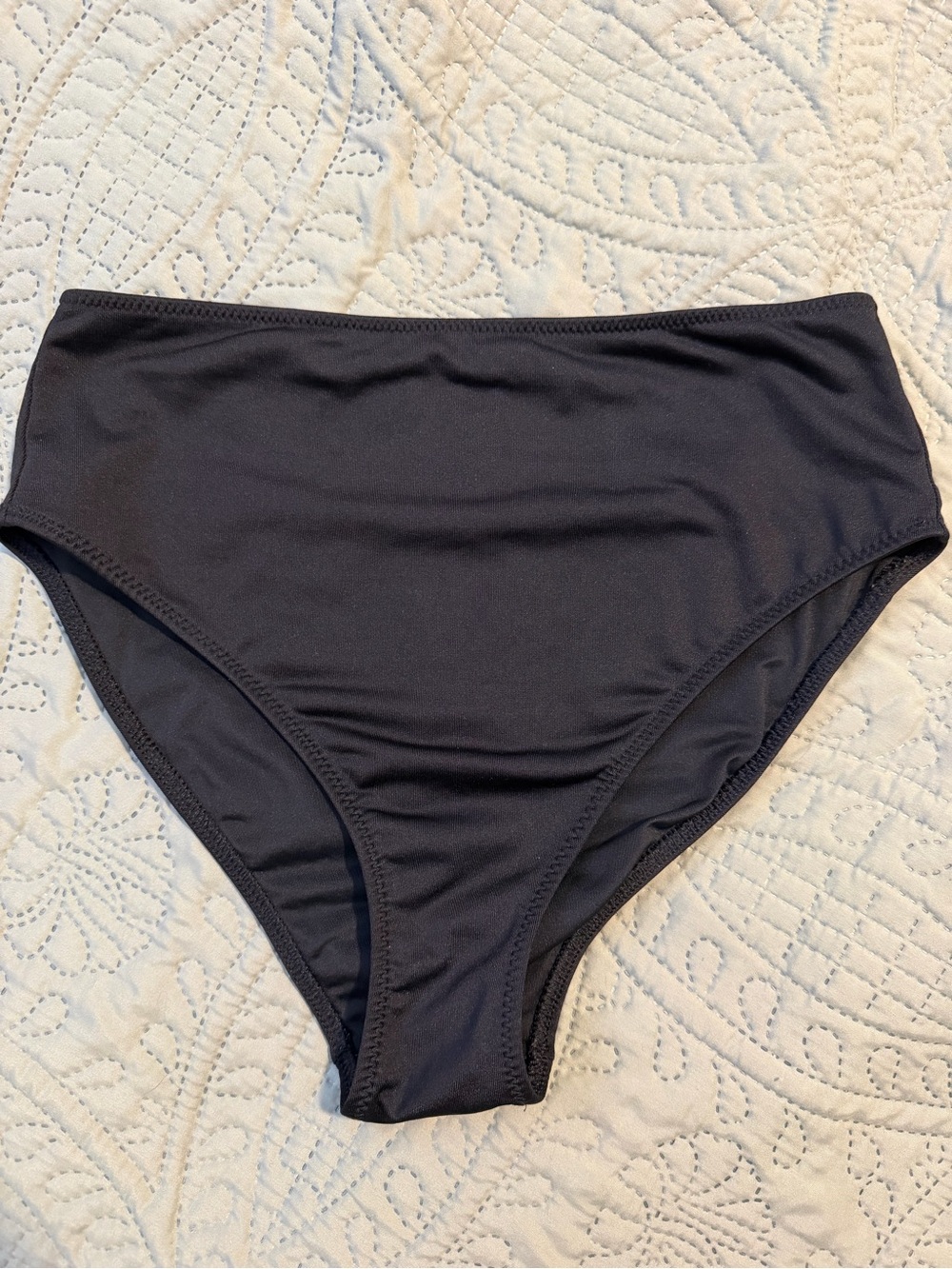 PINK Victoria's Secret Black High-Rise Bikini Bottom